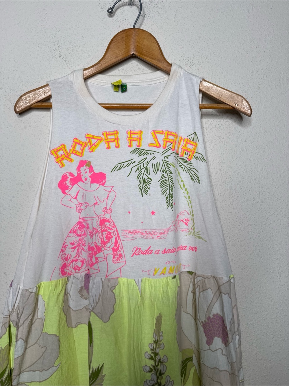 Farm Rio Maxi Tiered Dress 53” Length Cotton size Medium - Picture 4 of 14